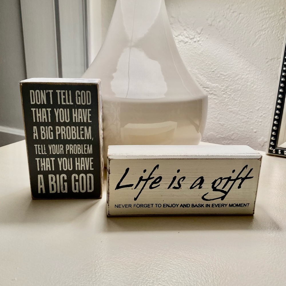 Set of Decorative Signs